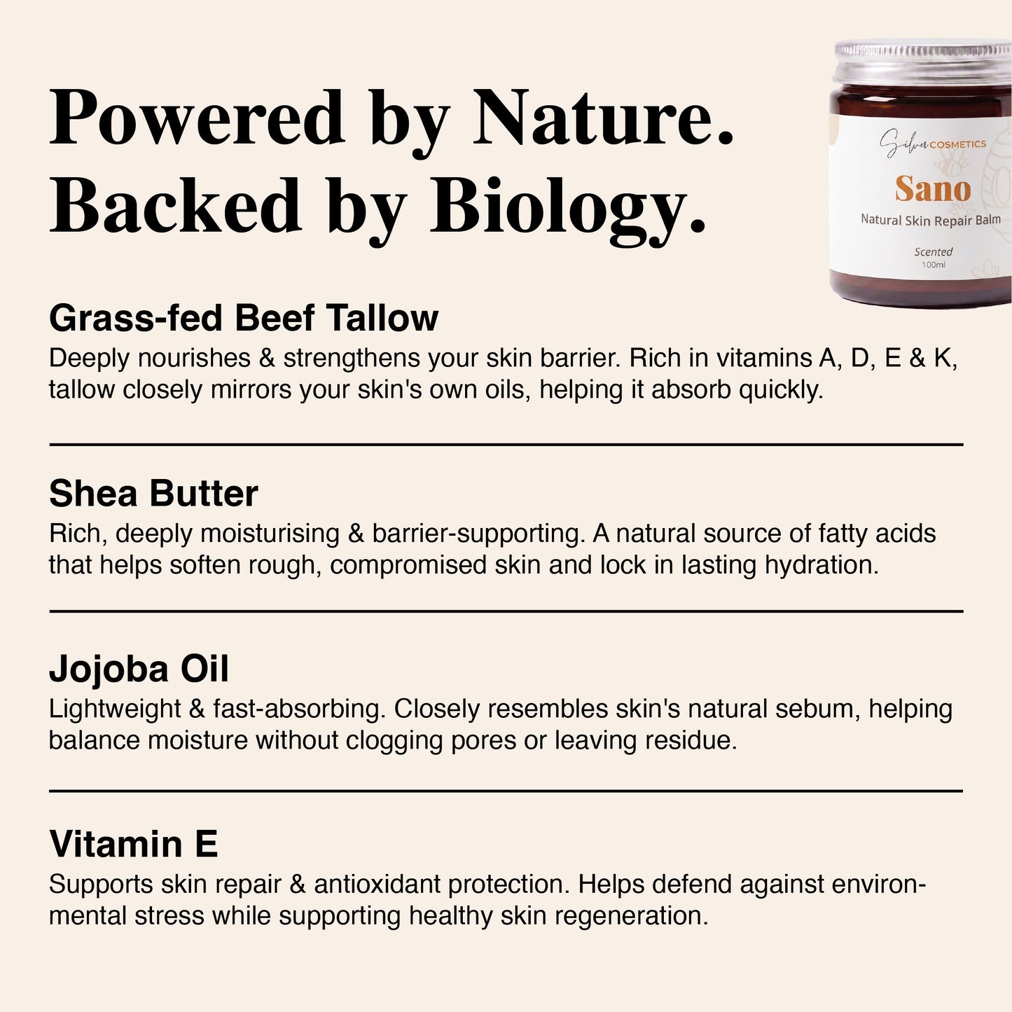 Sano - Natural Skin Repair Cream